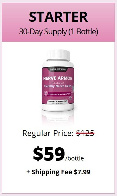 Nerve Armor promotion bottle
